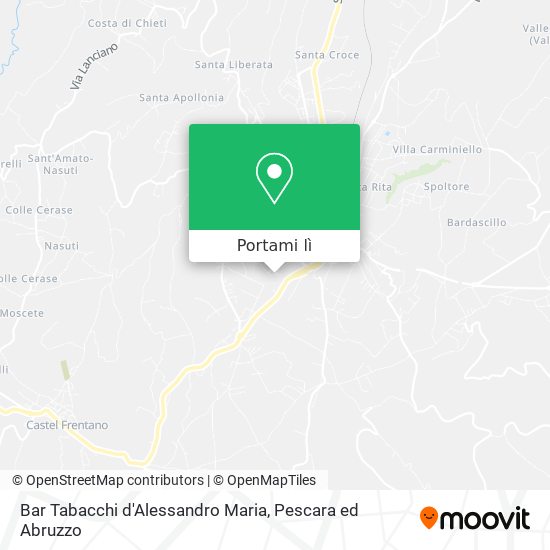 Mappa Bar Tabacchi d'Alessandro Maria