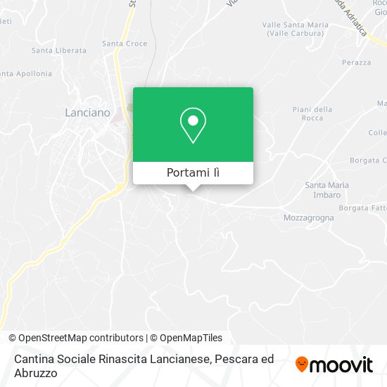 Mappa Cantina Sociale Rinascita Lancianese