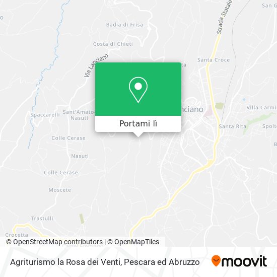 Mappa Agriturismo la Rosa dei Venti