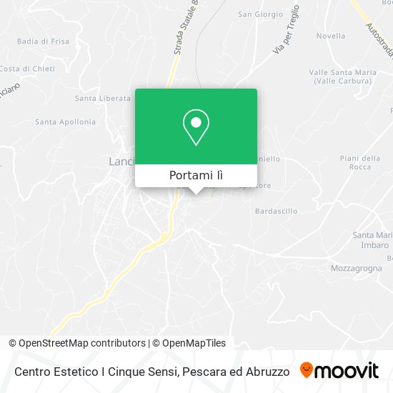 Mappa Centro Estetico I Cinque Sensi