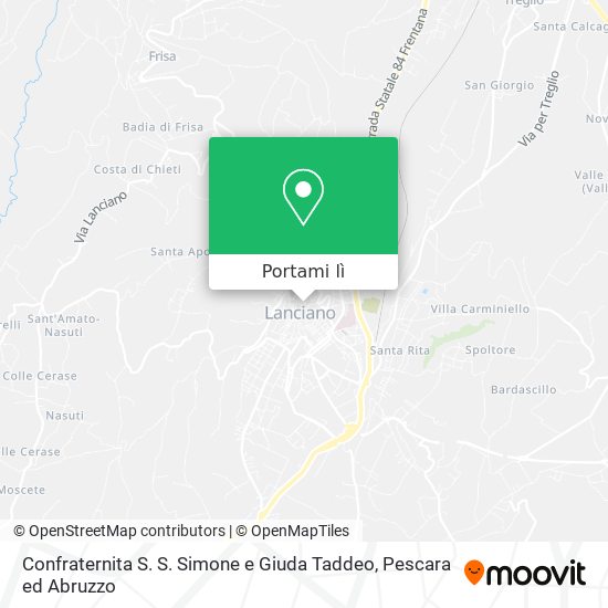 Mappa Confraternita S. S. Simone e Giuda Taddeo