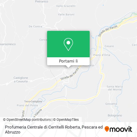 Mappa Profumeria Centrale di Cerritelli Roberta