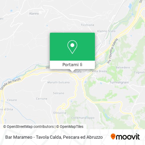 Mappa Bar Marameo - Tavola Calda