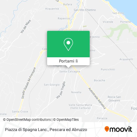 Mappa Piazza di Spagna Lanc.