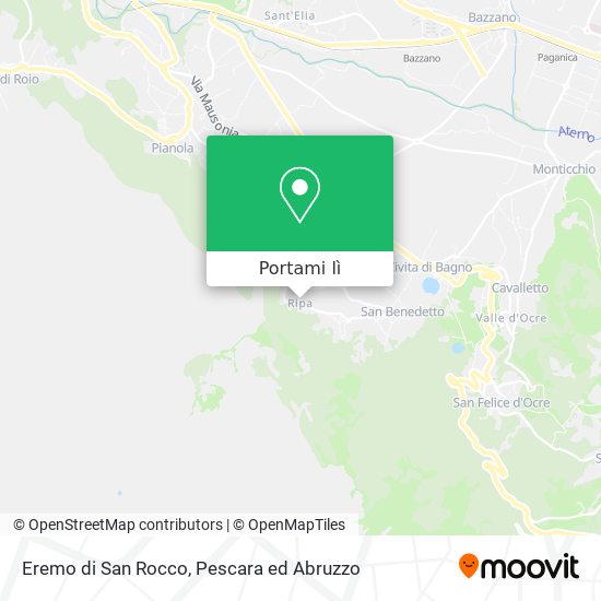 Mappa Eremo di San Rocco