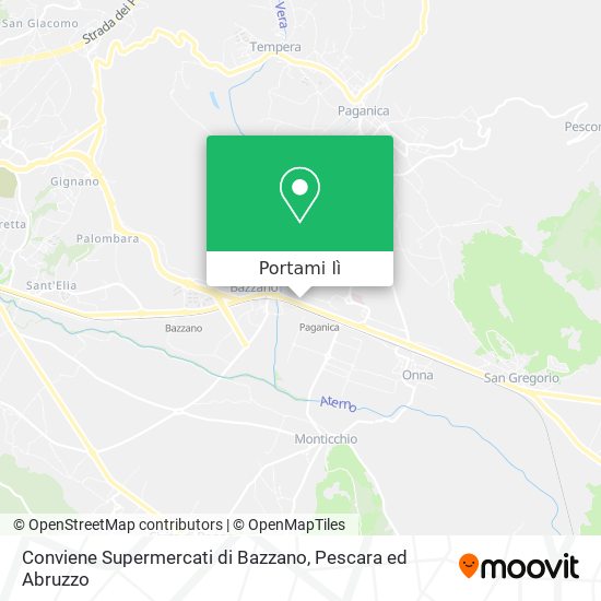 Mappa Conviene Supermercati di Bazzano