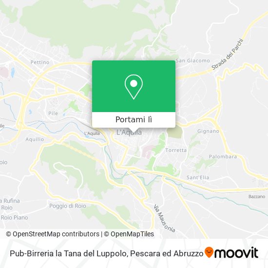 Mappa Pub-Birreria la Tana del Luppolo