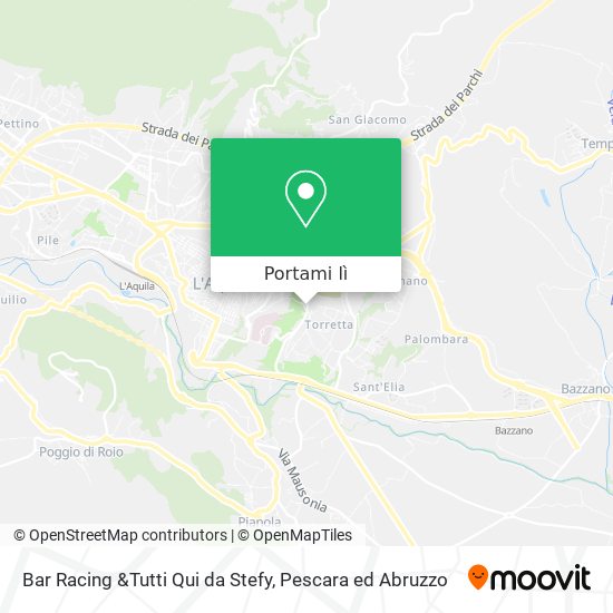 Mappa Bar Racing &Tutti Qui da Stefy