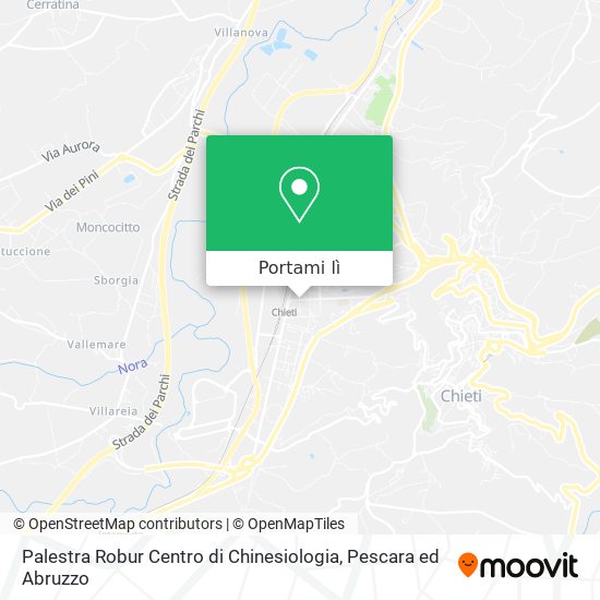 Mappa Palestra Robur Centro di Chinesiologia