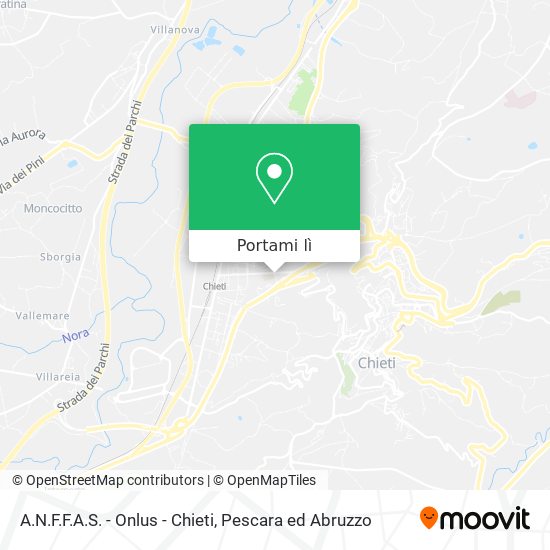 Mappa A.N.F.F.A.S. - Onlus - Chieti
