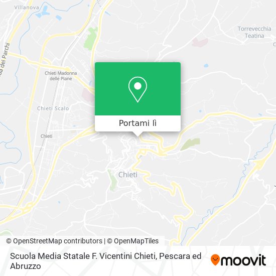 Mappa Scuola Media Statale F. Vicentini Chieti