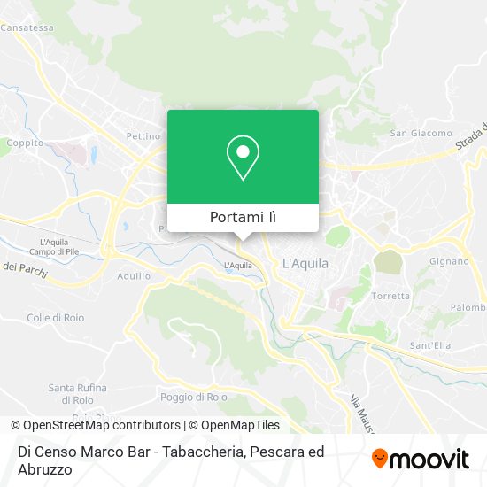 Mappa Di Censo Marco Bar - Tabaccheria