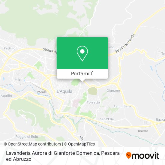 Mappa Lavanderia Aurora di Gianforte Domenica