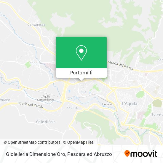 Mappa Gioielleria Dimensione Oro