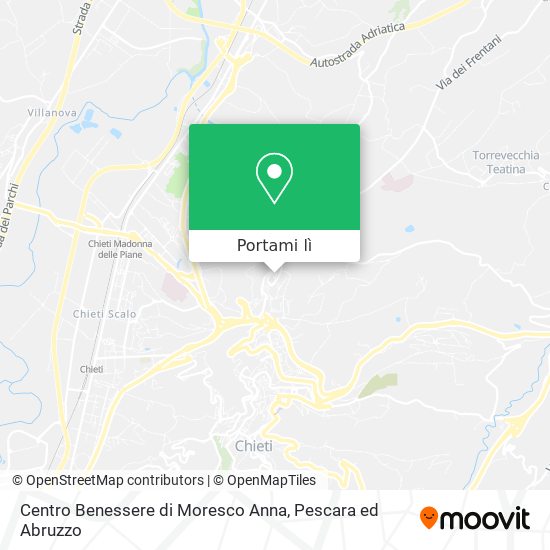 Mappa Centro Benessere di Moresco Anna