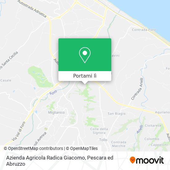 Mappa Azienda Agricola Radica Giacomo