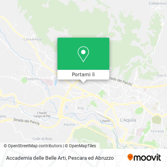 Mappa Accademia delle Belle Arti