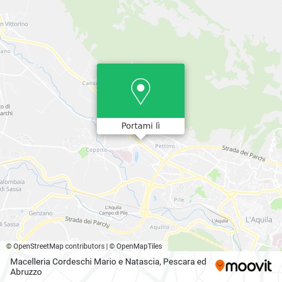 Mappa Macelleria Cordeschi Mario e Natascia