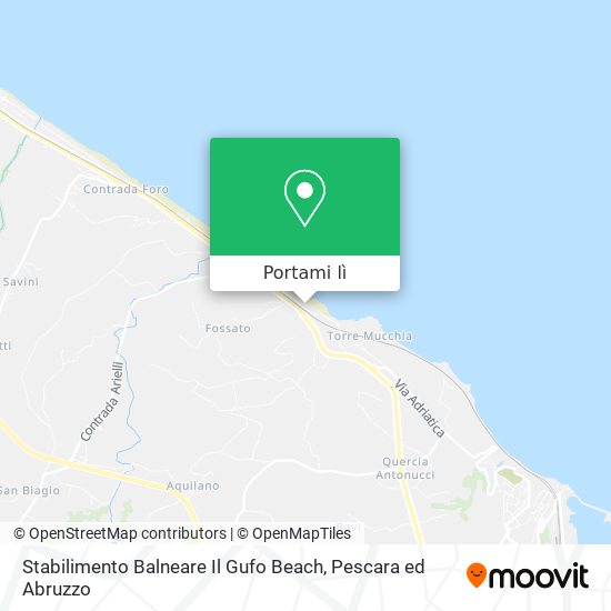 Mappa Stabilimento Balneare Il Gufo Beach