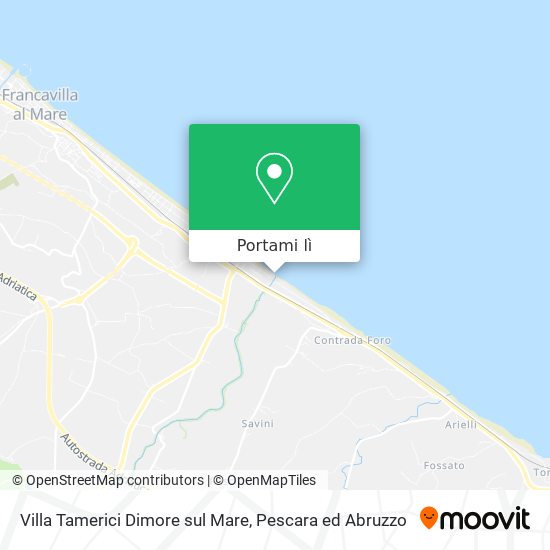Mappa Villa Tamerici Dimore sul Mare