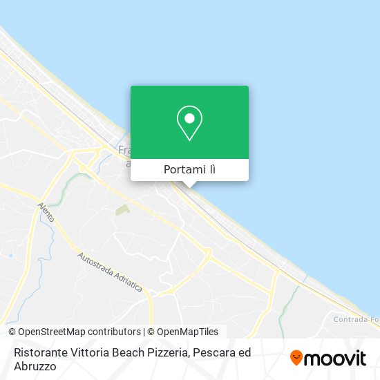 Mappa Ristorante Vittoria Beach Pizzeria