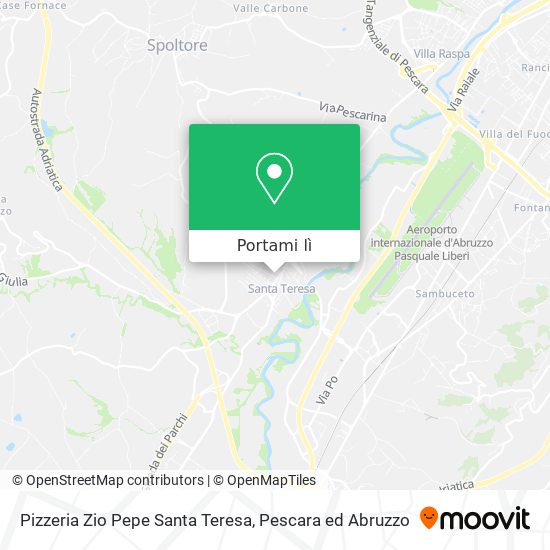 Mappa Pizzeria Zio Pepe Santa Teresa