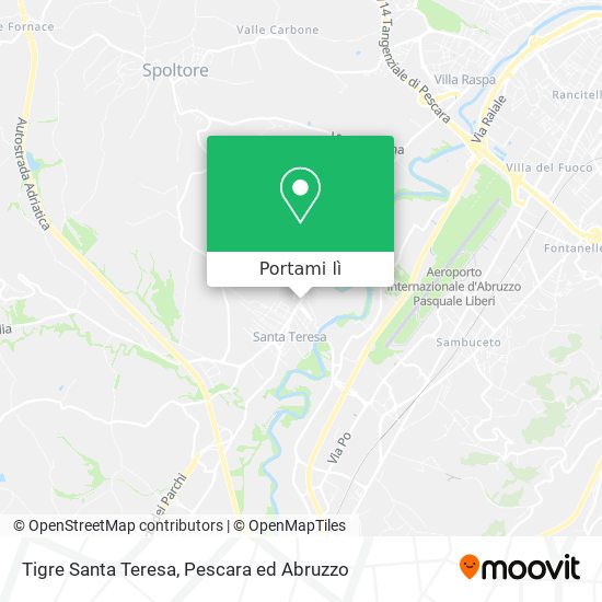 Mappa Tigre Santa Teresa