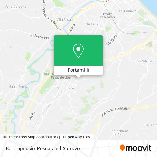 Mappa Bar Capriccio