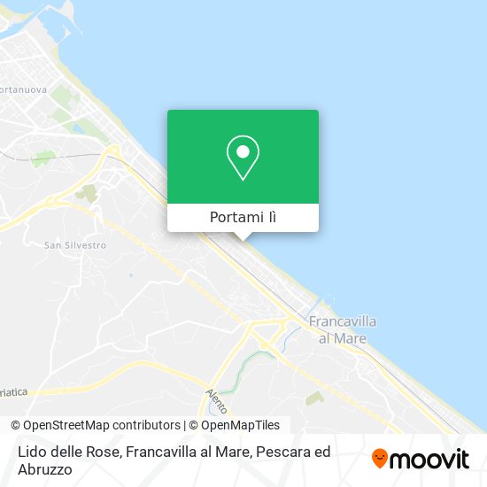 Mappa Lido delle Rose, Francavilla al Mare