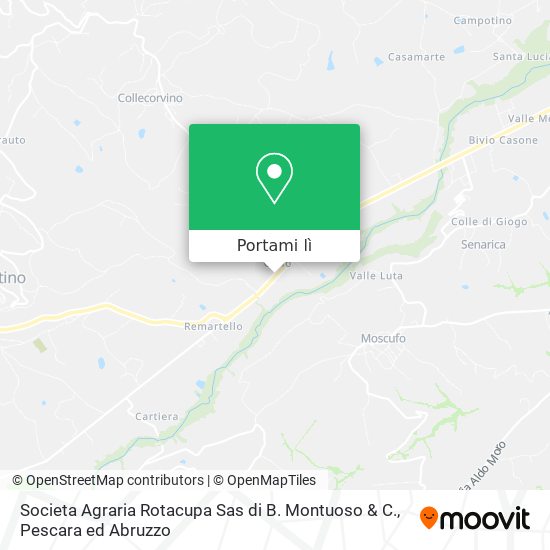 Mappa Societa Agraria Rotacupa Sas di B. Montuoso & C.