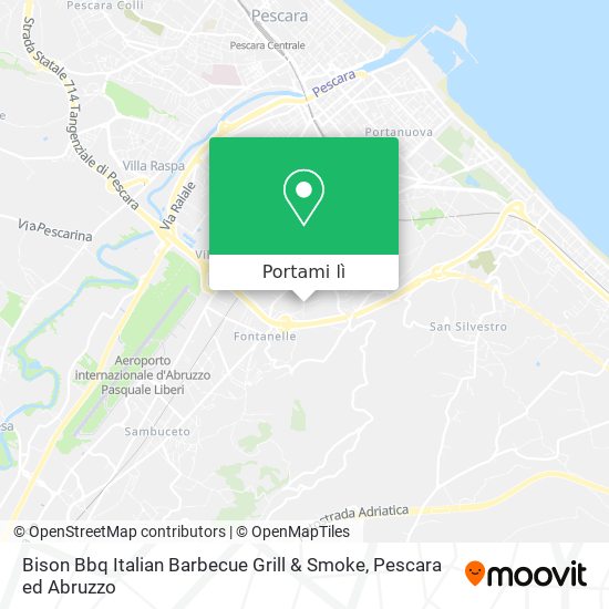 Mappa Bison Bbq Italian Barbecue Grill & Smoke