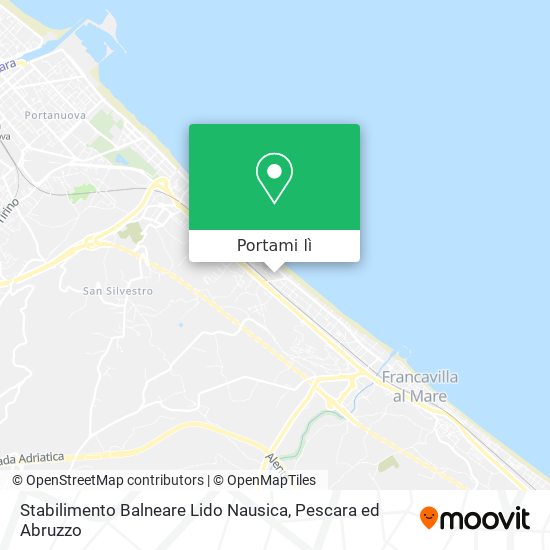 Mappa Stabilimento Balneare Lido Nausica