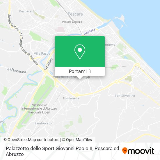 Mappa Palazzetto dello Sport Giovanni Paolo II