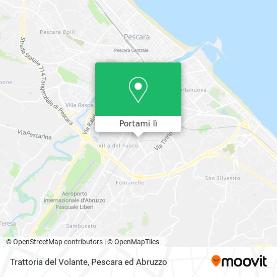 Mappa Trattoria del Volante