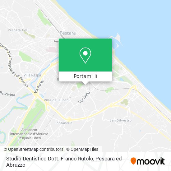 Mappa Studio Dentistico Dott. Franco Rutolo