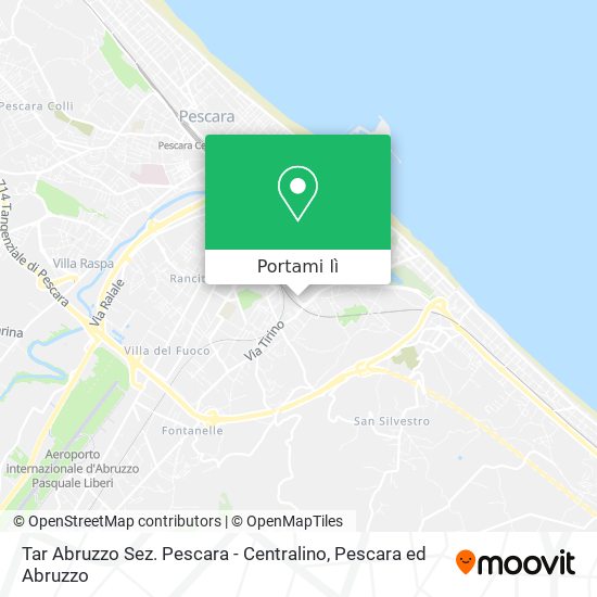 Mappa Tar Abruzzo Sez. Pescara - Centralino