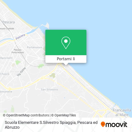 Mappa Scuola Elementare S.Silvestro Spiaggia