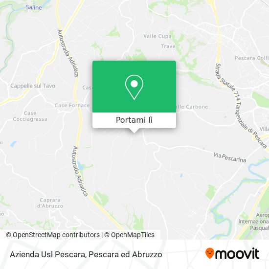 Mappa Azienda Usl Pescara