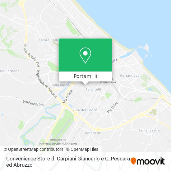 Mappa Convenience Store di Carpiani Giancarlo e C