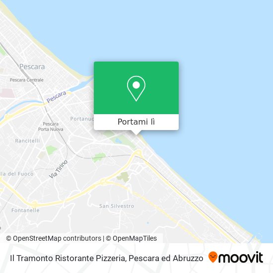 Mappa Il Tramonto Ristorante Pizzeria