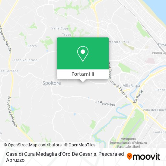 Mappa Casa di Cura Medaglia d'Oro De Cesaris