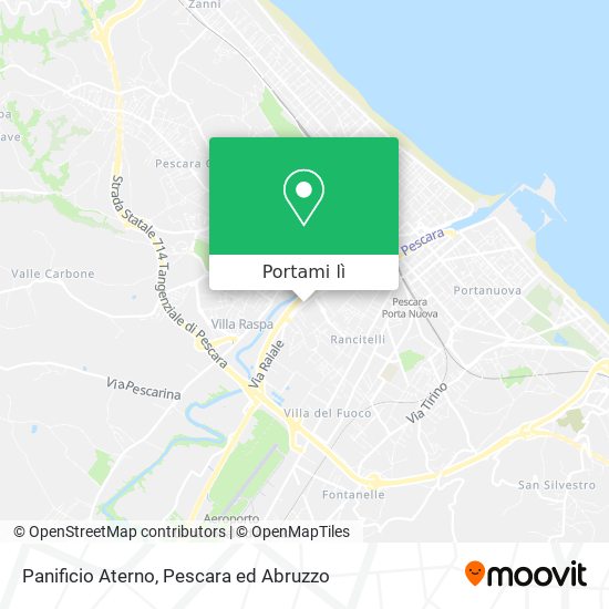 Mappa Panificio Aterno