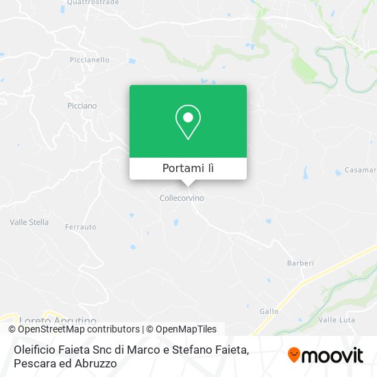 Mappa Oleificio Faieta Snc di Marco e Stefano Faieta