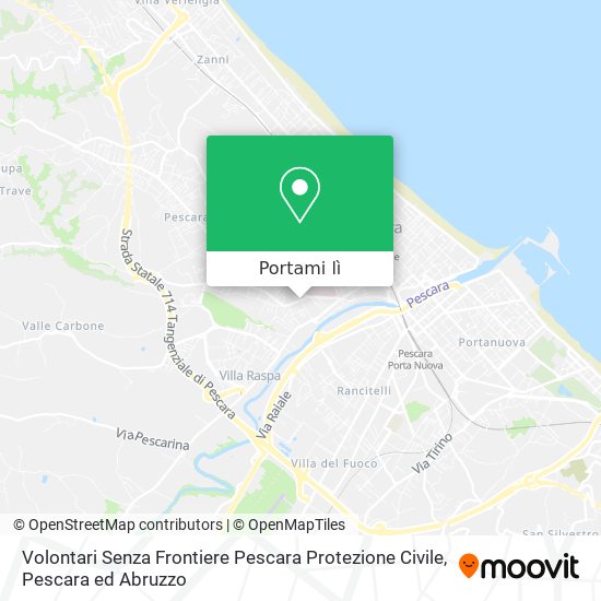 Mappa Volontari Senza Frontiere Pescara Protezione Civile