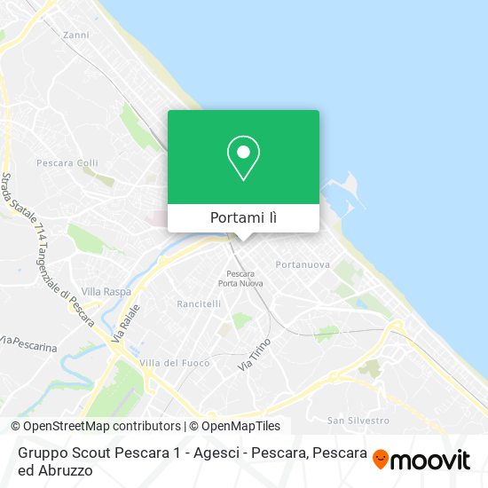Mappa Gruppo Scout Pescara 1 - Agesci - Pescara