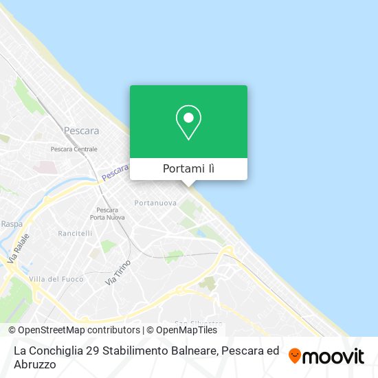 Mappa La Conchiglia 29 Stabilimento Balneare