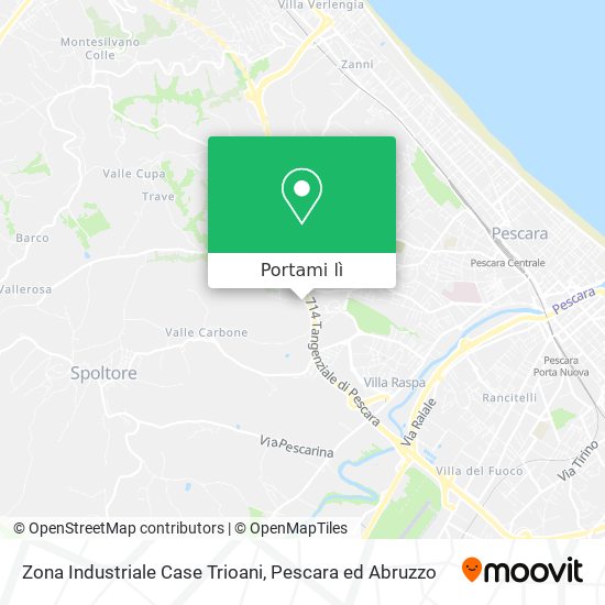 Mappa Zona Industriale Case Trioani