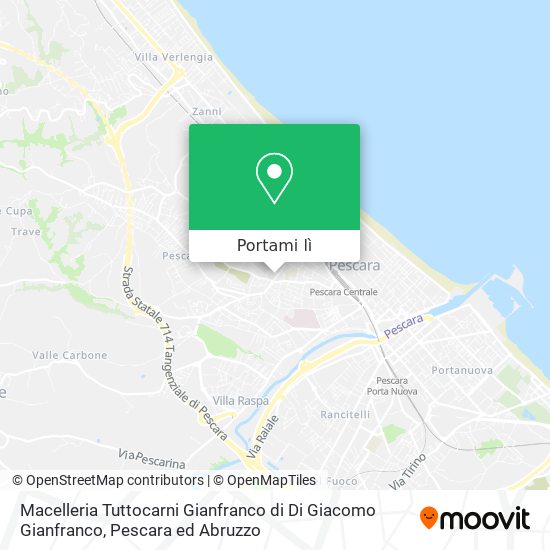 Mappa Macelleria Tuttocarni Gianfranco di Di Giacomo Gianfranco