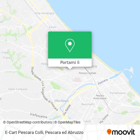 Mappa E-Cart Pescara Colli