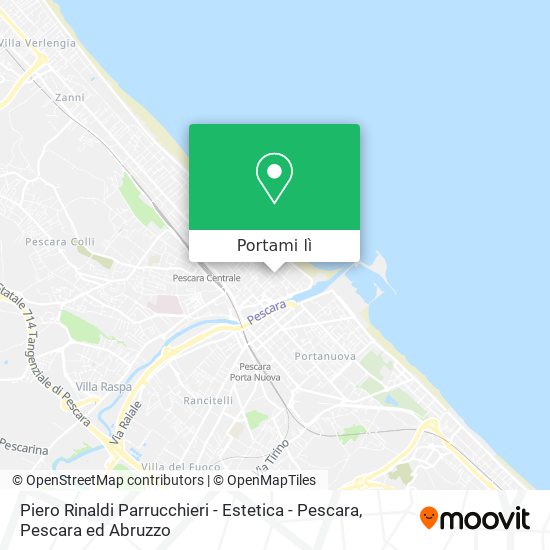 Mappa Piero Rinaldi Parrucchieri - Estetica - Pescara
